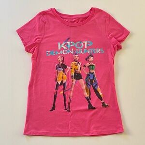 K-POP Demon Hunters Pink Tee T-Shirt NWOT